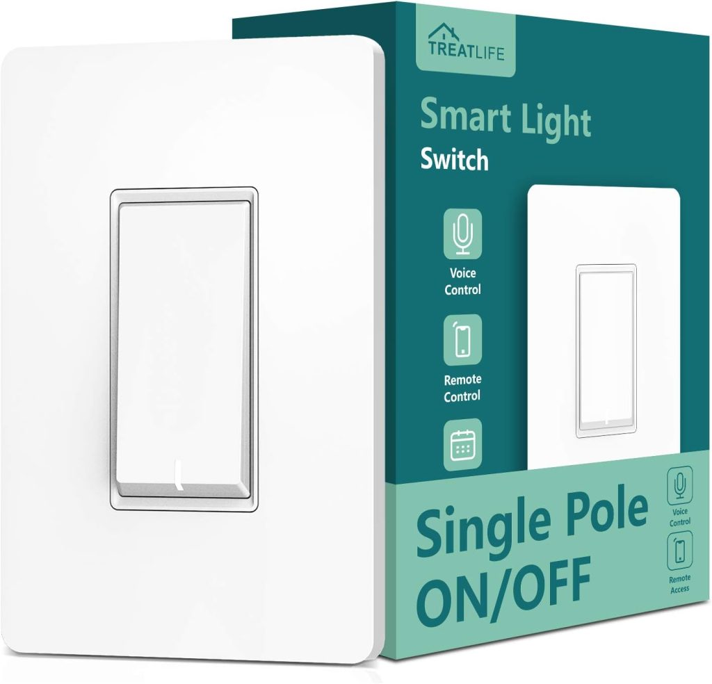 image of Treatlife Smart Light Switch (Single Pole) tuya smart devices