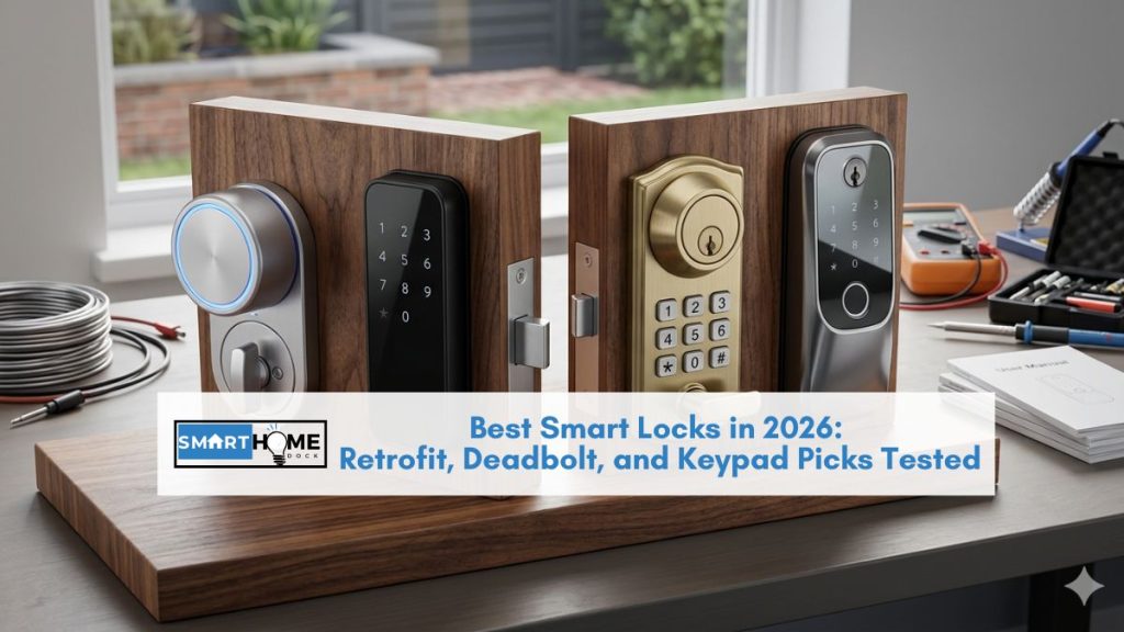 featured image of Best Smart Locks in 2026: Retrofit, Deadbolt, and Keypad Picks Tested