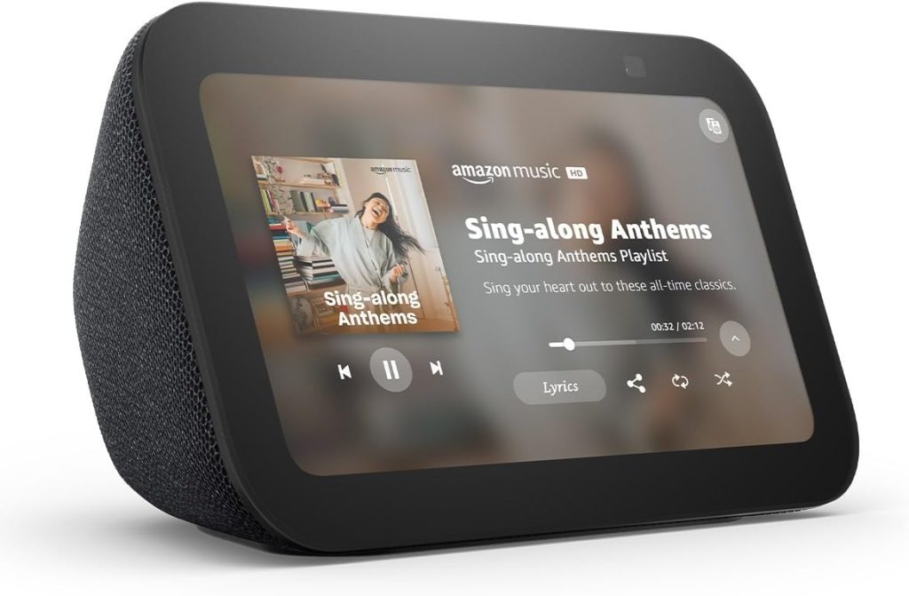 Smart display playing music playlist how to connect alexa to wifi