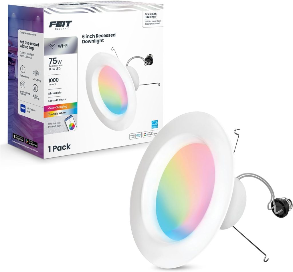 image of Feit Electric Smart Recessed Retrofit Downlight 4-Pack