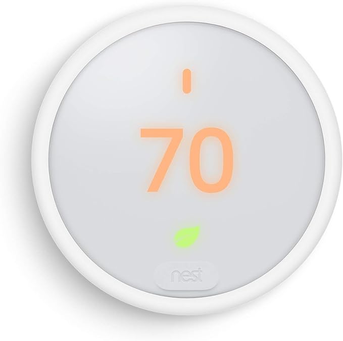 image of nest thermostat E how to replace batteries in Google Nest thermostat