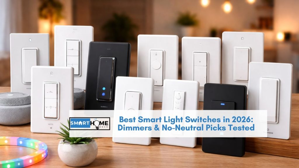 featured image of Best Smart Light Switches in 2026: Dimmers & No-Neutral Picks Tested
