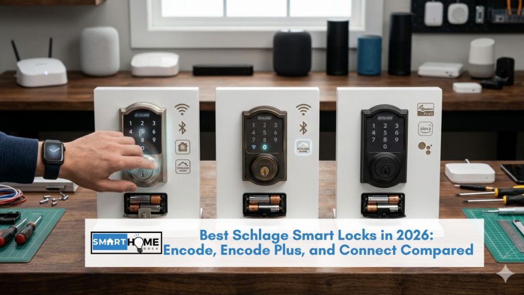 Best Schlage Smart Locks in 2026: Encode, Encode Plus, and Connect Compared featured image Best Schlage Smart Locks in 2026: Encode, Encode Plus, and Connect Compared