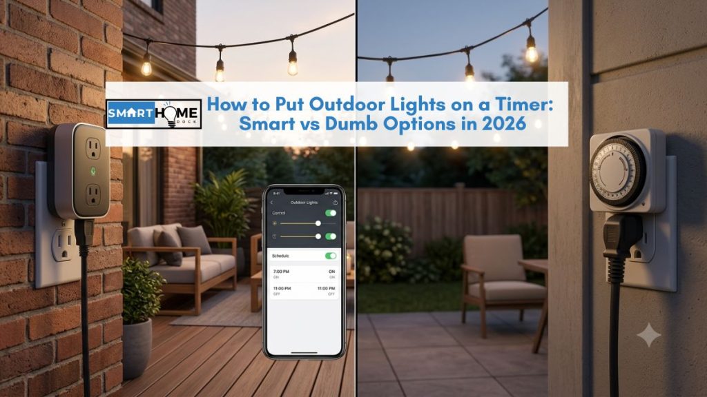 featured image of How to Put Outdoor Lights on a Timer: Smart vs Dumb Options in 2026