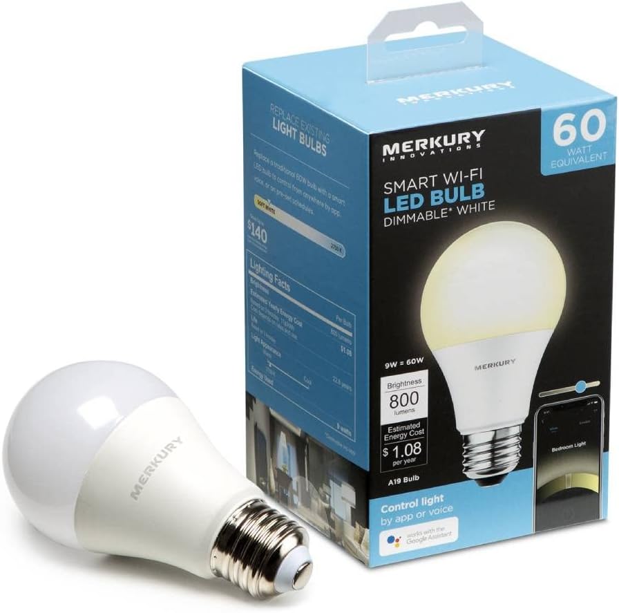 image of Merkury Innovations Smart Bulb best smart bulbs for alexa