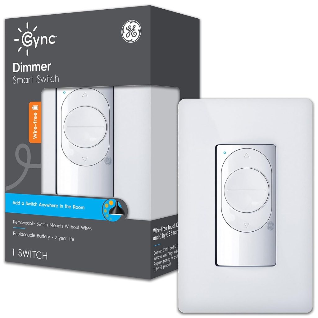 image of GE Cync Smart Dimmer best smart light switches